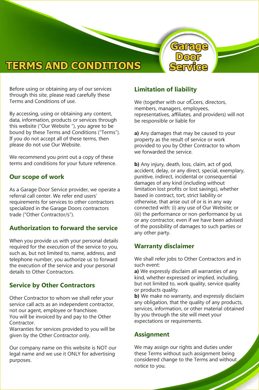 Master Garage Door Service Friendswood, TX 281-954-0210